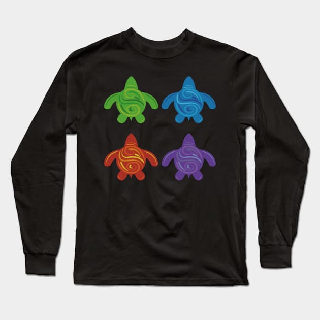 Turtles Long Sleeve T-Shirt by Funky Turtle